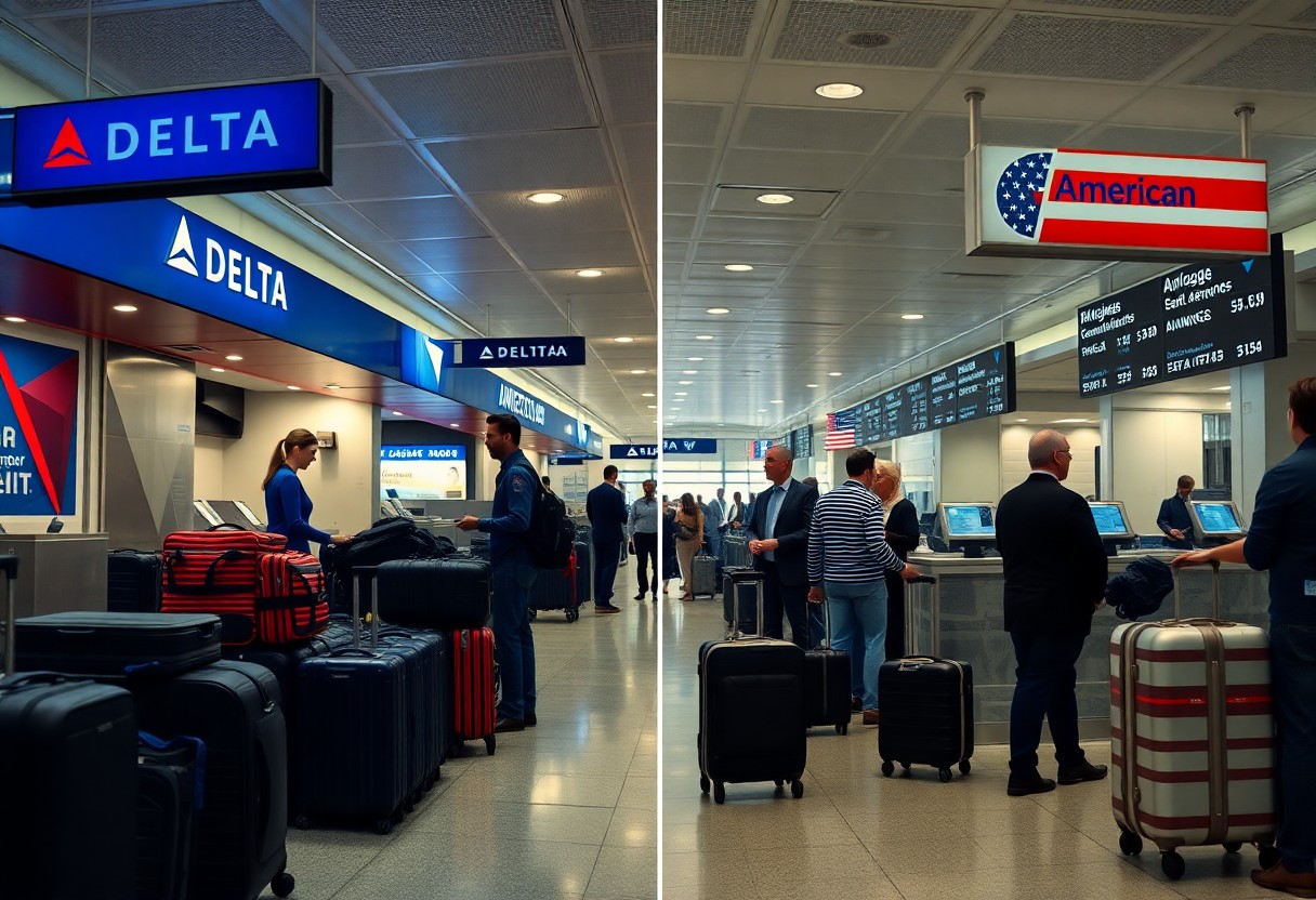 Delta vs American Airlines for Points, Baggage & Flight Experience